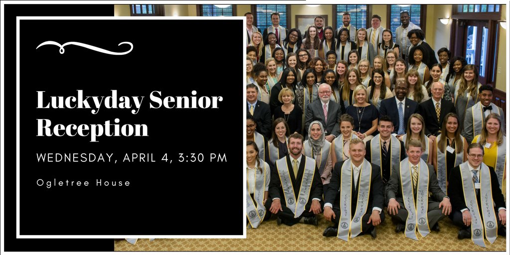 LuckydayUSM's tweet photo. Looking forward to celebrating our Class of 2018 today at our Senior Reception! #SMTTT #LDTTT https://t.co/2B247FDn31