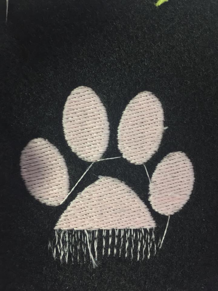 emberfallplush's tweet photo. I was testing my glow in the dark thread when the power flickered so it didn’t finish but hey it looks super cool anyway! #glowinthedark #glowthread #patch #patches #pawpatch #glowpatch #emberfall https://t.co/1InzXzujzd