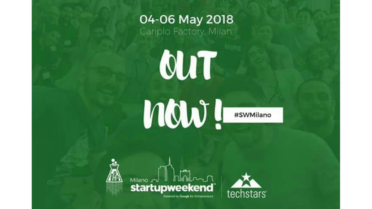 SW_Milano's tweet photo. @Francesco__Salv @CariploFactory @timwcap @iBicocca @Lacerba_io @tree_srl È ora possibile iscriversi alla nuova edizione di #StartupWeekend Milano! 
https://t.co/c2dSWGWl0M
Segui #SWMilano e dillo ai tuoi amici 😉 https://t.co/1m5RkbNRnf