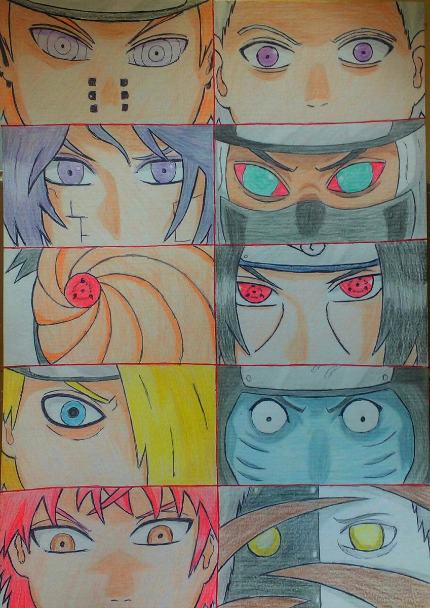 Como desenhar símbolo da AKATSUKI