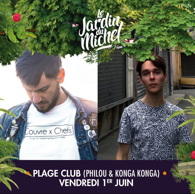 bienvenueagency's tweet image. @KongaX2 rejoint la programmation de l’édition 2018 du @JardinduMichel avec @philouuu et @plageclub !
Rendez-vous le 1 juin sous le soleil de Lorraine !
