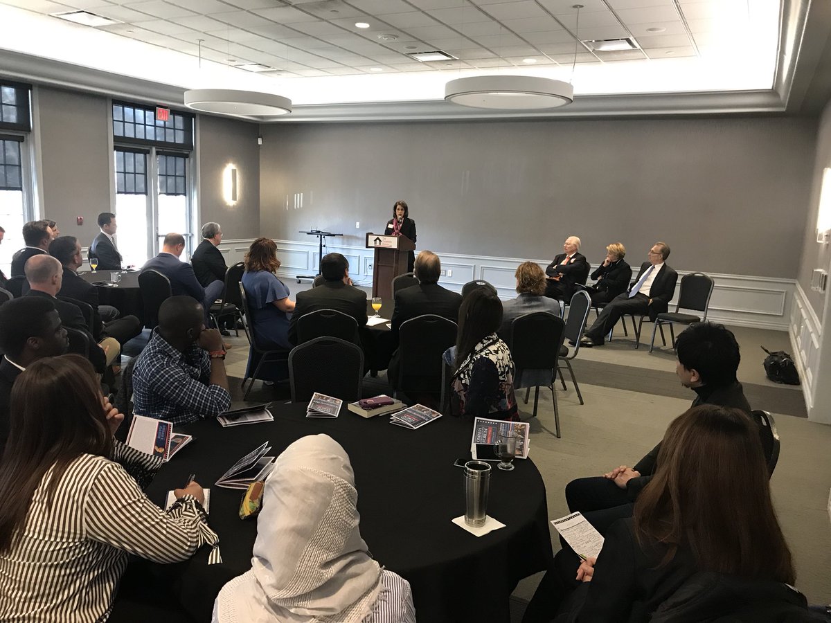 Omaha Ambassadors Forum breakfast kicking off an exciting day of dialogue about the foreign of trade policies of the new administration. #oaf2018 #diplomacy