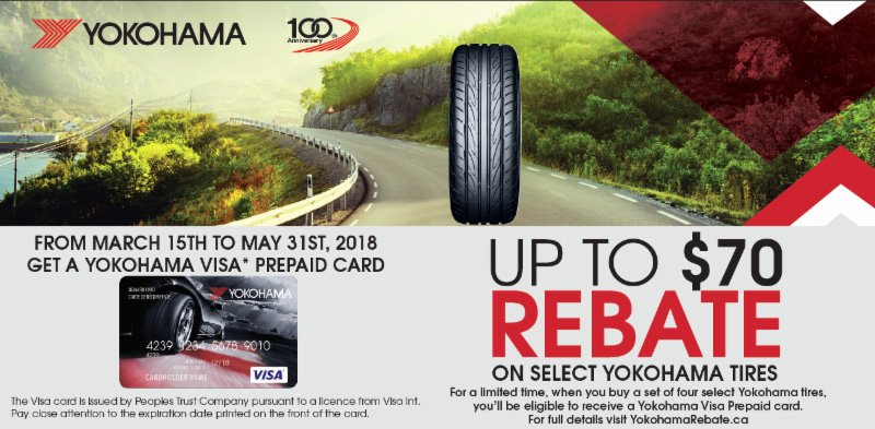 TireDiscount's tweet photo. Shopping for new tires this spring? Shop and save on a full line of #Yohohama Tires with up to $70 in rebates. Contact your local Tire Discounter for full details. https://t.co/R1ESfbOm8w https://t.co/7ePpT6KHN3