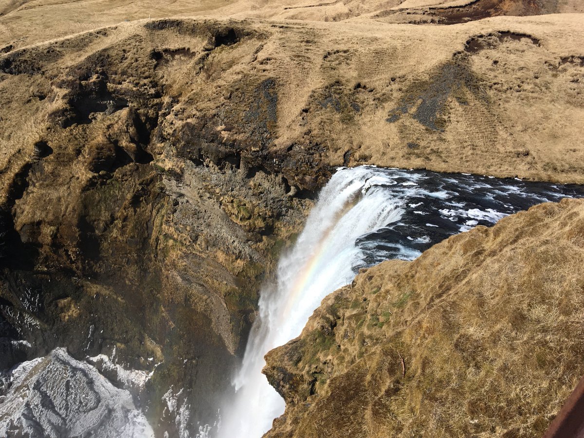 Rovingrhiannon's tweet photo. @HighdownIceland rainbows and waterfalls! Spectacular! https://t.co/ComO40S00g