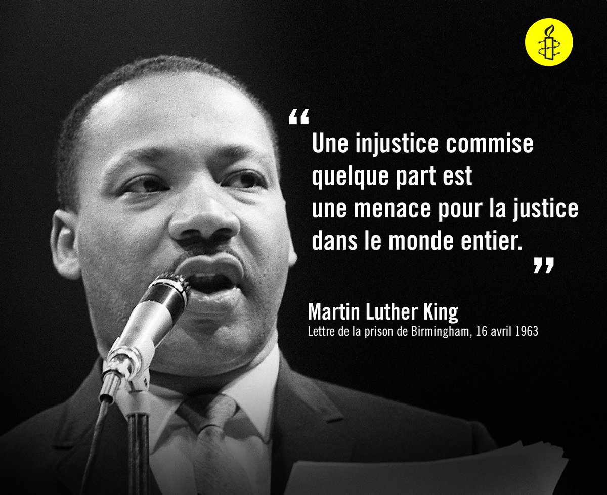 Aujourd'hui, cela fait 50 ans que #MartinLutherKing a été assassiné.

Un combat encore d'actualité, ne l'oublions pas !