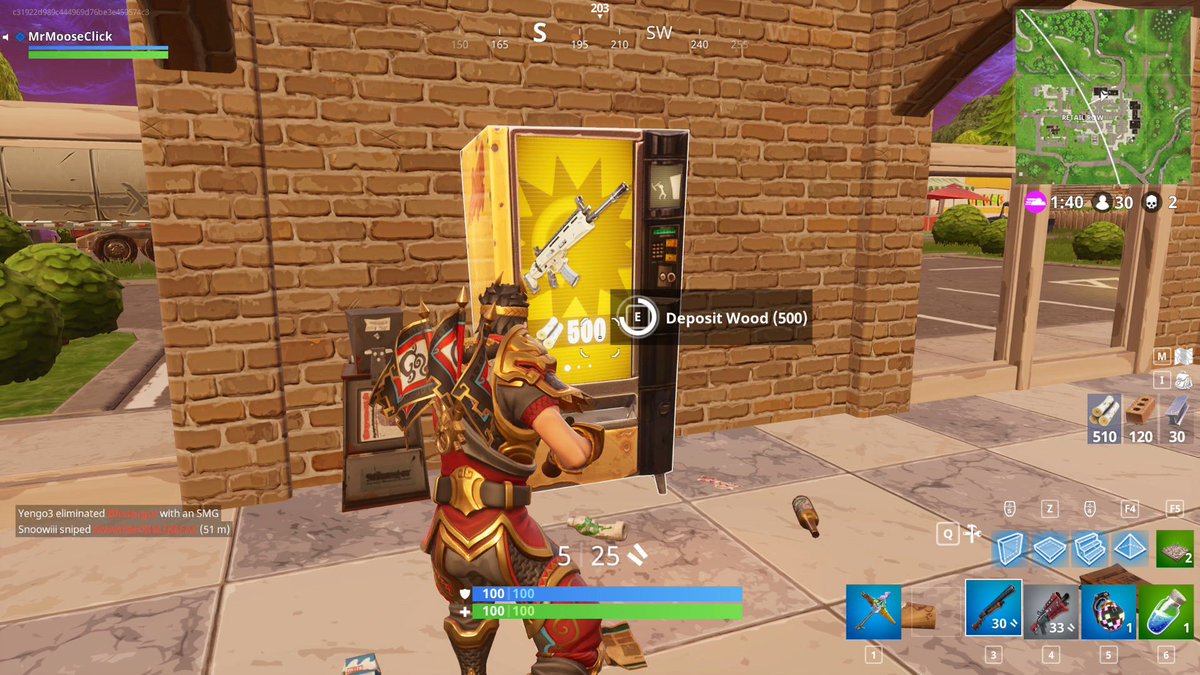 Kailash Ravipudi Kailashravipudi Twitter - yo these vending machines are insane they change the game more than anything epic has ever done the ability to just buy a legendary scar in your first