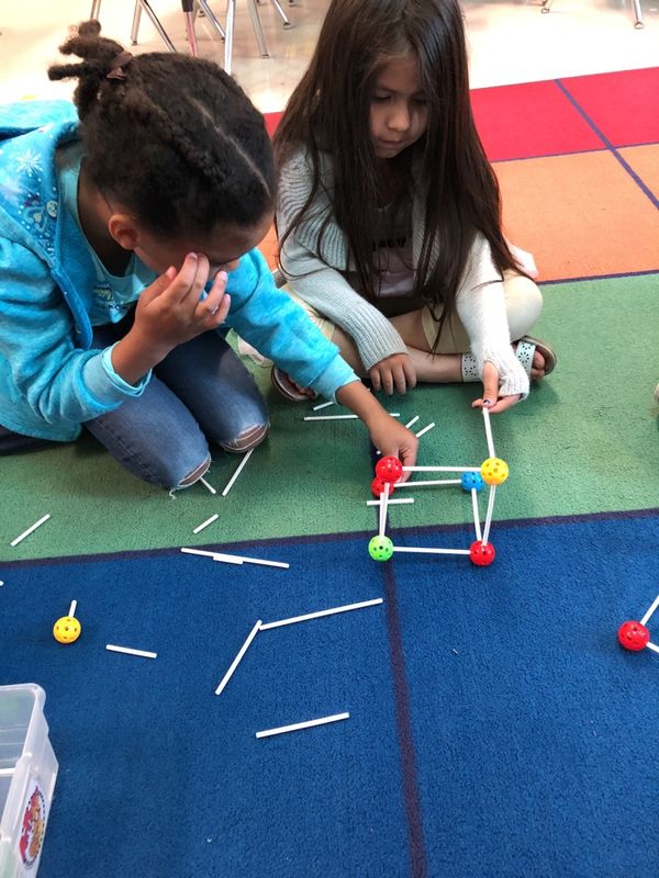 We practiced making 3D shapes today. <a href="/TobiasExplorers/">Tobias Elementary</a> #tobiasproud