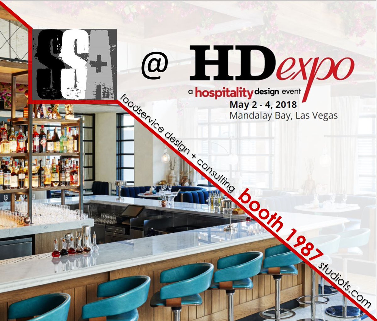 SSA will be exhibiting at this years Hospitality Design Expo from May 2 -4 at Mandalay Bay, Las Vegas. Come see us at  booth 1987 to find out how we can help to enhance your next project.

#hospitalitydesign #architecture #foodservice #interiordesign #collaboratewithus