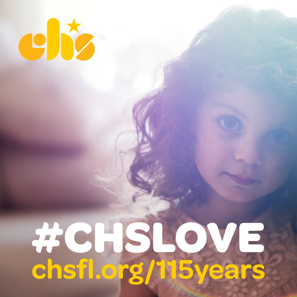 Help more kids realize their full potential AND help CHS
celebrate 115 years of doing good. Donate $11.50 to CHS instead of eating out
for lunch today! Give today at chsfl.org/115years