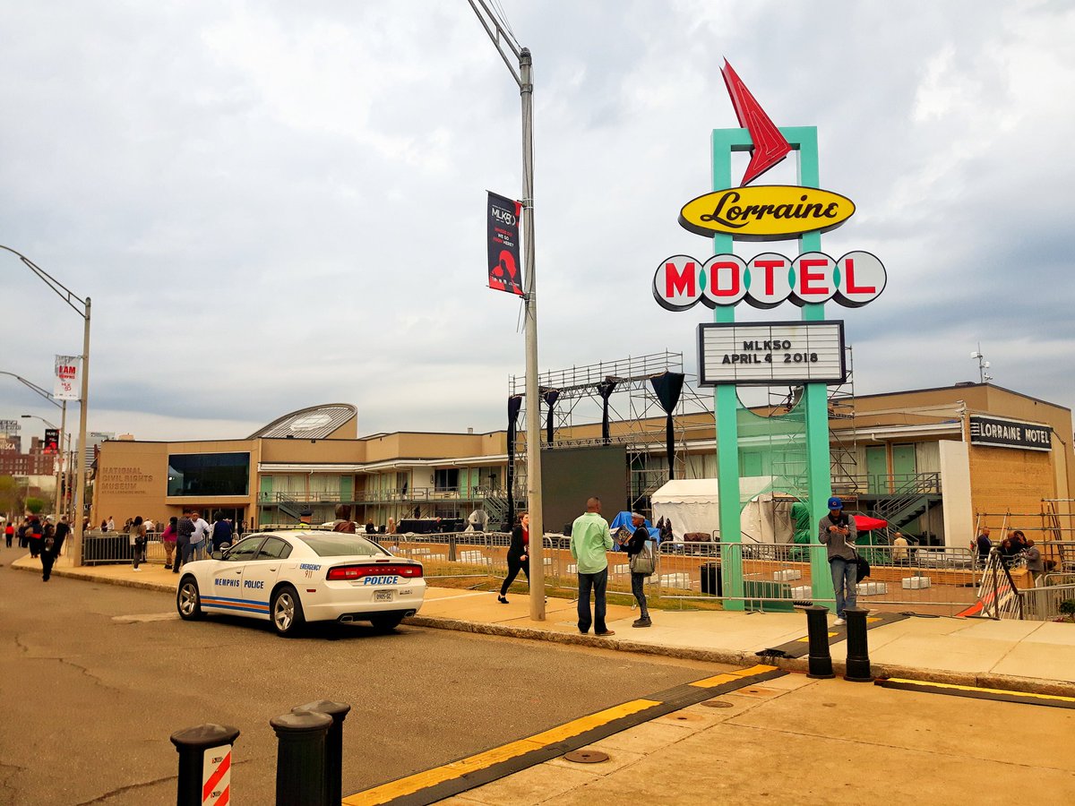 Tout est en place à Memphis pour les commémorations du 50e anniversaire de la mort de Martin Luther King, au Lorraine Motel.  L'@heuredumonde y sera, ce soir 18h sur <a href="/icircpremiere/">ICI Première</a>. #MLK50 #Memphis <a href="/RCInternational/">RC - International</a>