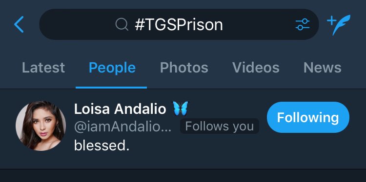 vroom_____'s tweet photo. Thank you sa mga nanood kay Hazel @iamAndalioLoisa sa #TGSPrison bukas ulit! @DreamscapePH @ericksalud @ericjohnsalut @BiboyJArboleda @andoyranay @danix8 https://t.co/OEM2qciL4t