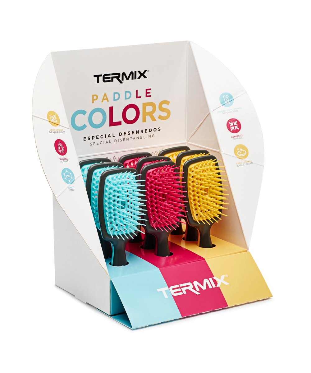 GrupoTH_'s tweet photo. DESENREDAR SIN ROMPER EL PELO, ES POSIBLE CON LOS NUEVOS CEPILLOS PADDLE COLORS DE @Termix
Permiten desenredar sin tirones, ni roturas, evitando el encrespamiento y potenciando su brillo
#Adióstirones #Púasdecaucho #cabellosuave #ligeroycompacto #antiimpactos
#grupoth #madrid https://t.co/GpSGabilDw