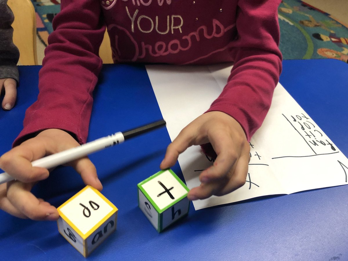 misstaylorack's tweet photo. Rolling dice to make real/nonsense words and record them. It got a little silly but the kids loved it! #npsmadness #ACKedchat https://t.co/1kSFkKAXPL