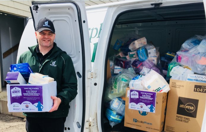 We have a cargo van load full of <a href="/28DayCampaign/">TakingCareofBusiness</a> donations heading to the Food Bank today!  Stay tuned for the final tally....and thank you #PEI for your generous support once again this year!
