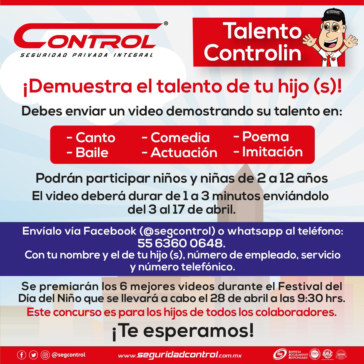 segcontrol's tweet image. Como cada año celebramos a los pequeñines del hogar, con un evento planeado para hacer brillar a la estrella que llevan dentro. #YoSoyControl #FestivalDelDíaDelNiño #TalentoControl #DíaDelNiño