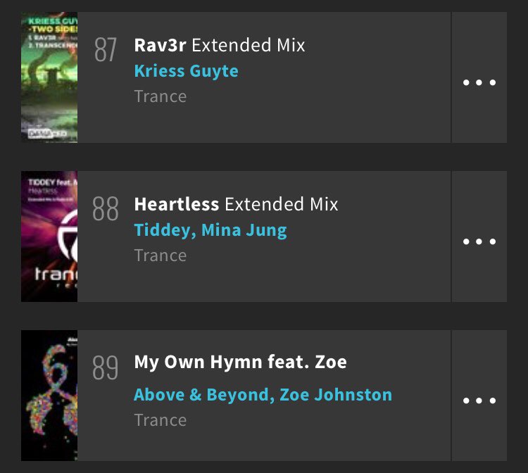 Tiddey's tweet photo. My new track "Heartless" today 1st day at Beatport Trance Top100 😎👊🏻 Starting journey from position #88 ⬆️ #trancefamily https://t.co/vARP2nr0M3