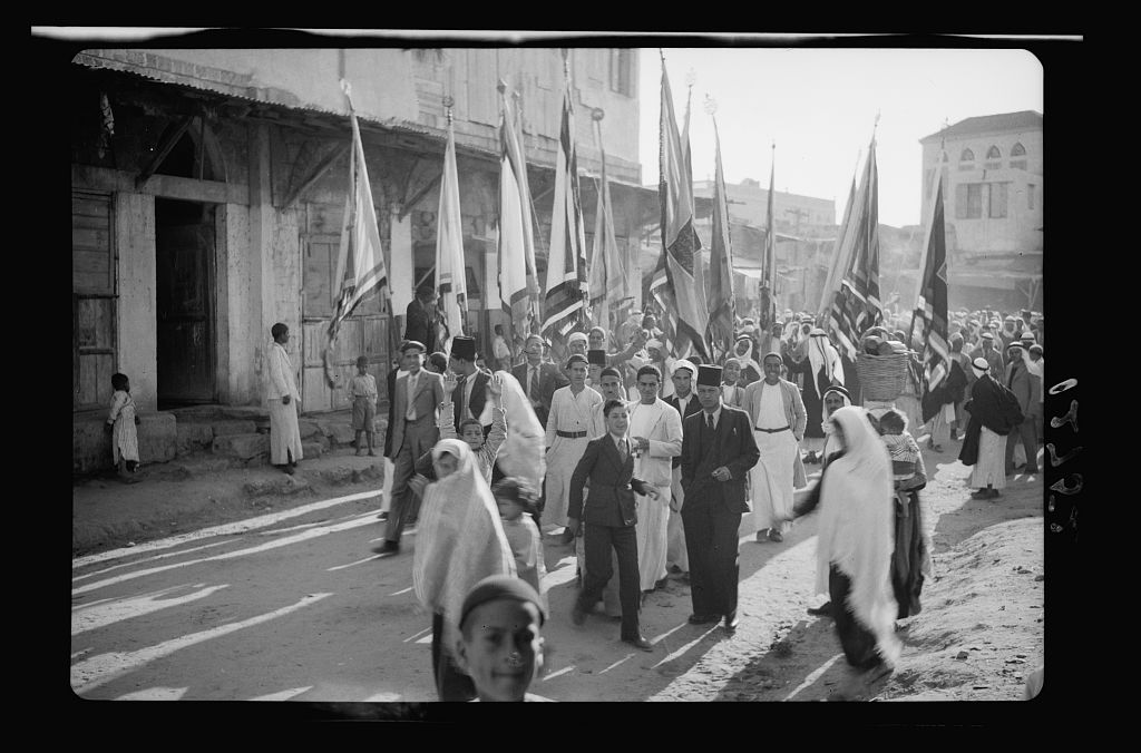 The procession headed from the nearby town of Majdal, 3 km inland, to the shrine overlooking the sea, by the walls of ancient Ashkelonphotos from Matson Collection, 1943 http://www.loc.gov/pictures/search/?q=mejdal