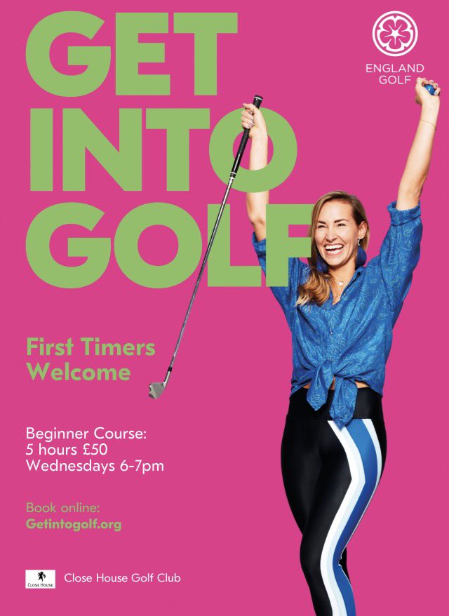 #getintogolf at Close House! Ladies' coaching tonight 6-7pm beginners &amp;improvers welcome! Pay-as-you-go £12.50 per session, all equipment provided! Plus the range is fully covered so don't worry about the weather!🏌️‍♀️☔️
@closehousegolf @GetIntoGolf <a href="/EnglandGolf/">England Golf</a> <a href="/nland_golf/">Northumberland_Golf</a>
