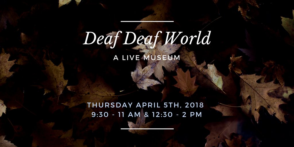 Need something to do Thursday? Check out Deaf Deaf World a 'Live' Museum!
SouthGeorgiaFilm.com/deaf-deaf-worl…  #VSU #Valdosta