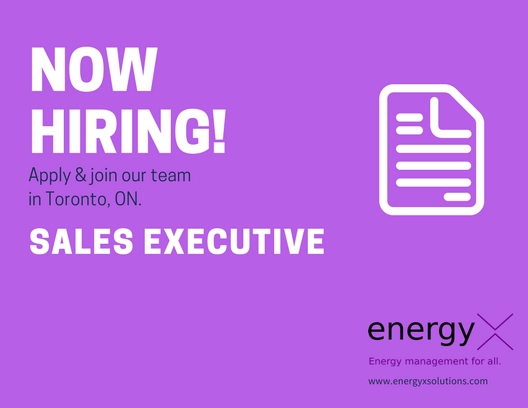 energyXsolution's tweet photo. Want to work for one of the fastest-growing startups in Toronto? 

The EnergyX Solutions team is hiring for a Sales Executive (Large Enterprise) role. Learn more about the opportunity disrupt the energy management and #SaaS space: https://t.co/sL2Jdy313x https://t.co/4mAi6rNDv6