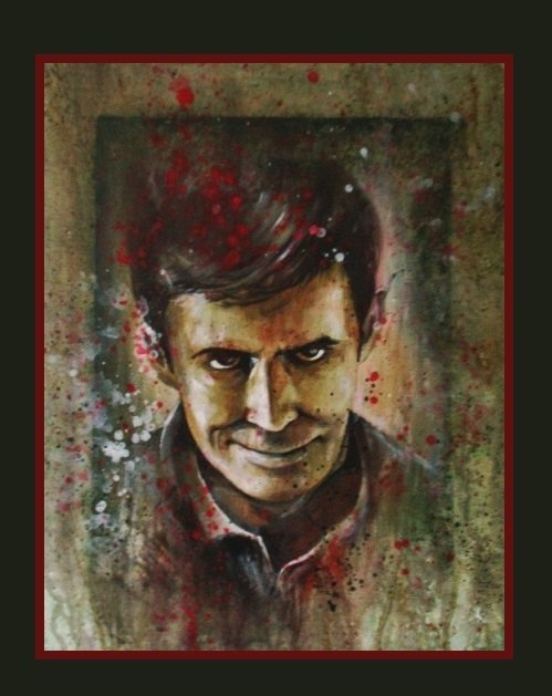 Happy Birthday Anthony Perkins, I hope you like the little painting I did for you. 