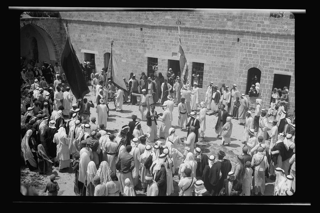 In the courtyard of the shrine of Husayn, 1943photo from Matson Collection via  @librarycongress  http://www.loc.gov/pictures/item/mpc2010007169/PP/