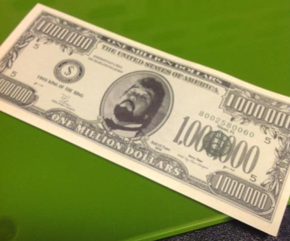 NativeTatanka's tweet image. Still have plenty of these from @MDMTedDiBiase for my pay-off at @WWE #Summerslam 1994 w/ #YouSoldOut @GenuineLexLuger #OneMillionDollars HaHaHaHaHa!!! @WWEUniverse @WWENetwork @NativeTatanka #WWE #WWEUniverse #WWENetwork #NativeAmerican #Tatanka