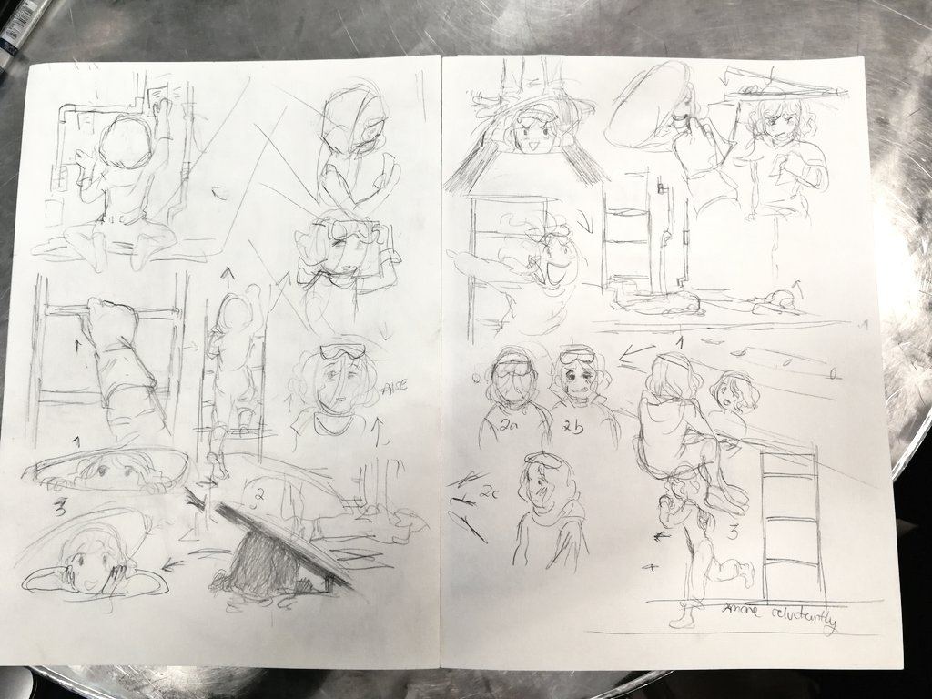 SpiceyBoyes's tweet photo. We are improving our #storyline and #schedule , after having feedback given to us. Maggie is being improved to be an even greater mechanic.
#spiceyboyebroduction #animation #sislerhighschool #DVoices #storyboards #conceptart #art #steampunk https://t.co/67ZVjzZfcW