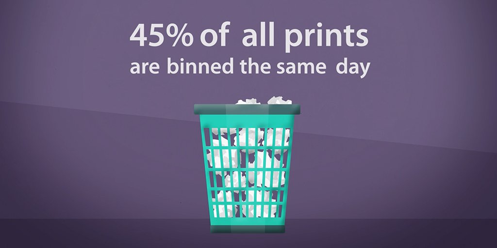 ToshibaTEC_UK's tweet image. 45% of all prints are binned the same day. Print, erase, reuse, and get more from every sheet of paper. Find out more at bit.ly/TempDocs