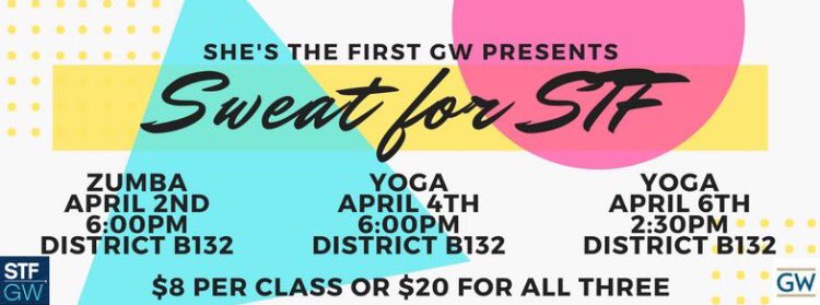 D.C. Friends - I'm teaching a yoga class tonight at <a href="/GWtweets/">GW University</a> at 6:00pm - proceeds benefit <a href="/shesthefirst/">She's the First</a>! Come join <a href="/STF_GW/">She's The First GW</a> &amp; I! 🙏🏽