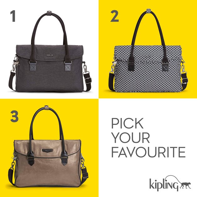 KiplingGlobal's tweet photo. Off to work, which one would you bring to impress your colleagues ? #Kiplingwork                    https://t.co/UIHIZyUase https://t.co/vs68prDPan