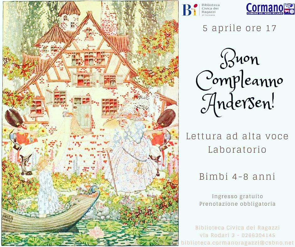 BiaCORMANO's tweet photo. #GIOVEBì | Il primo GioveBì festeggeremo #Andersen leggendo una sua #storia ! 
#KIDS #biblioteca #cormanoragazzi #csbno #leggere #books https://t.co/Zp1Rf058G4