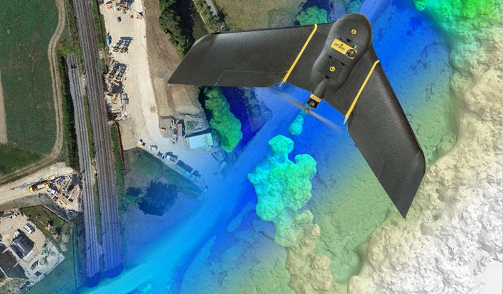 sensefly's tweet photo. New Collaboration with Trimble — We're ensuring seamless integration between our eMotion flight &amp; data management software and Trimble Business Center Aerial Photogrammetry module. Details: https://t.co/zidIK2Jdgk https://t.co/oZtDjdNSmG
