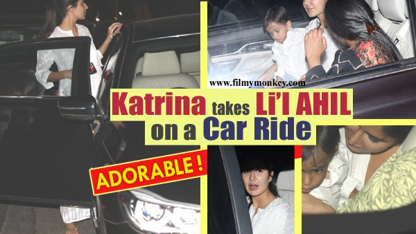 FilmyMonkey's tweet photo. Katrina Kaif takes Salman Khan's nephew Ahil Sharma out on a car ride with his Mom Arpita Khan Sharma! PICS!

https://t.co/euEE456RBb

#KatrinaKaif @BeingSalmanKhan #AhilSharma #ArpitaKhanSHarma @khanarpita #SalmanKhan #Race3 #AhilTurns2 #AhilTurnstwo https://t.co/e1gLEiUyhF