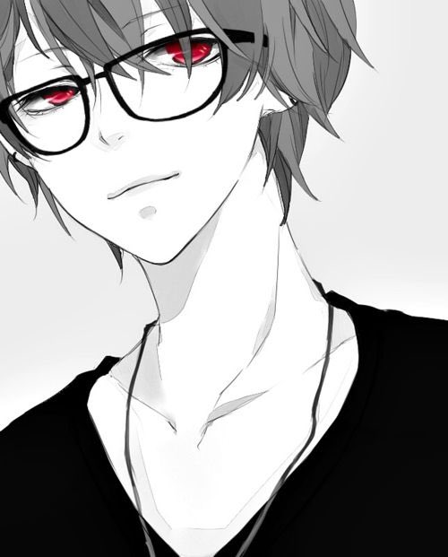 Anime Boy With Glasses Drawing