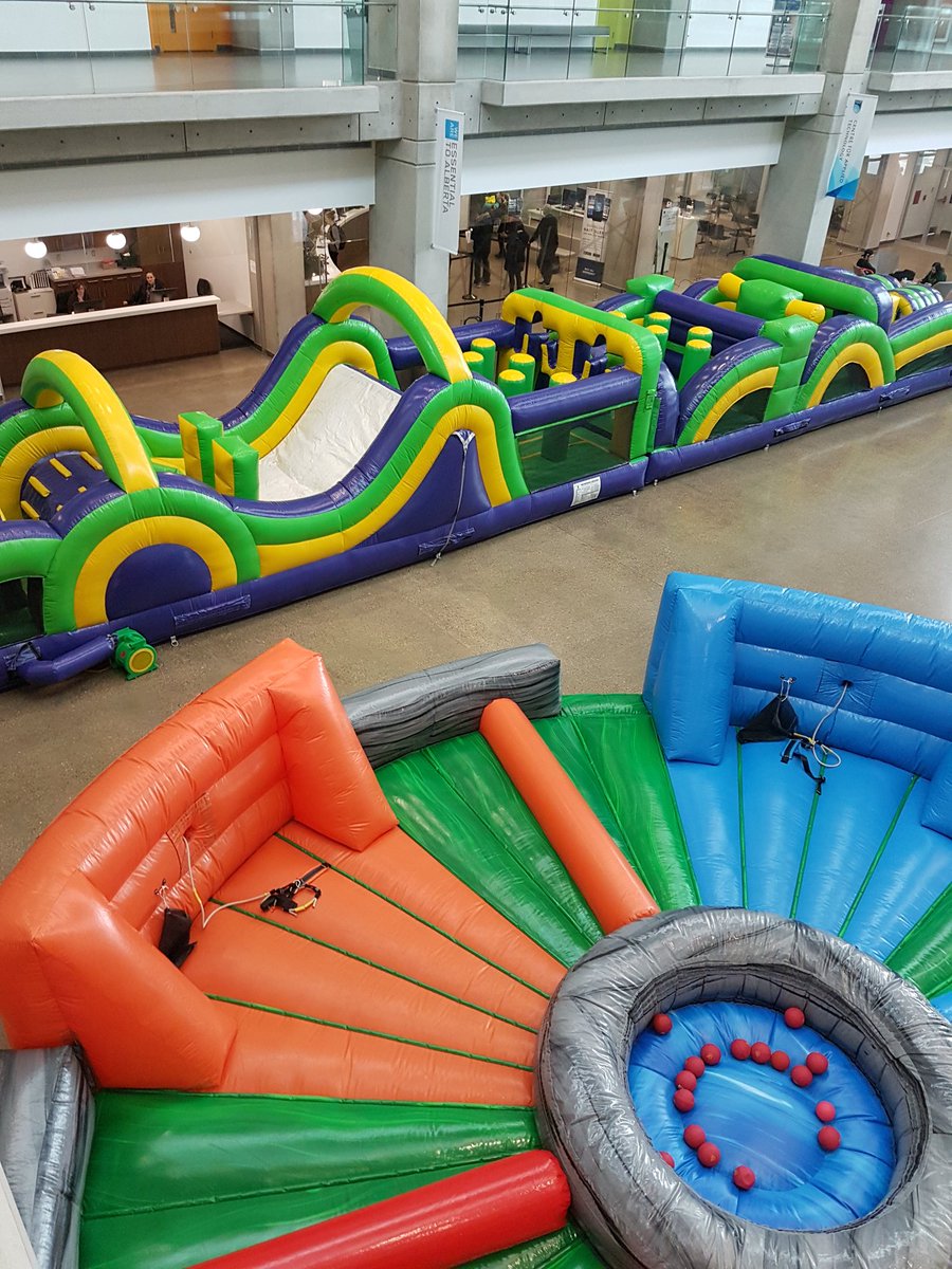 OoksLife's tweet photo. Sneak peek of our Inflatable Party! Free to all #NAIT students. We'll be set up in CAT from 10-3 today. #NAITSA #NAITSAevents https://t.co/dCAyqQQ0fJ