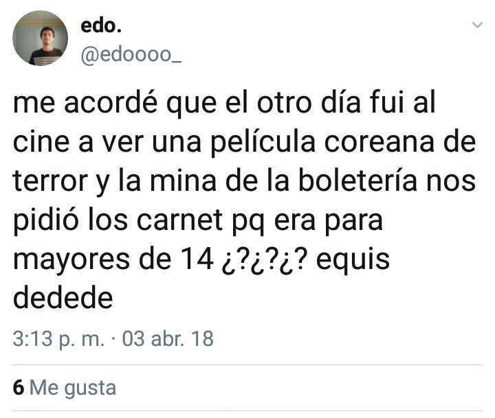 EstoNuncaPaso's tweet photo. Es que ahora los cines consideran la edad mental. #equisdedede #NuncaPasó https://t.co/ZgRkkLxT6B