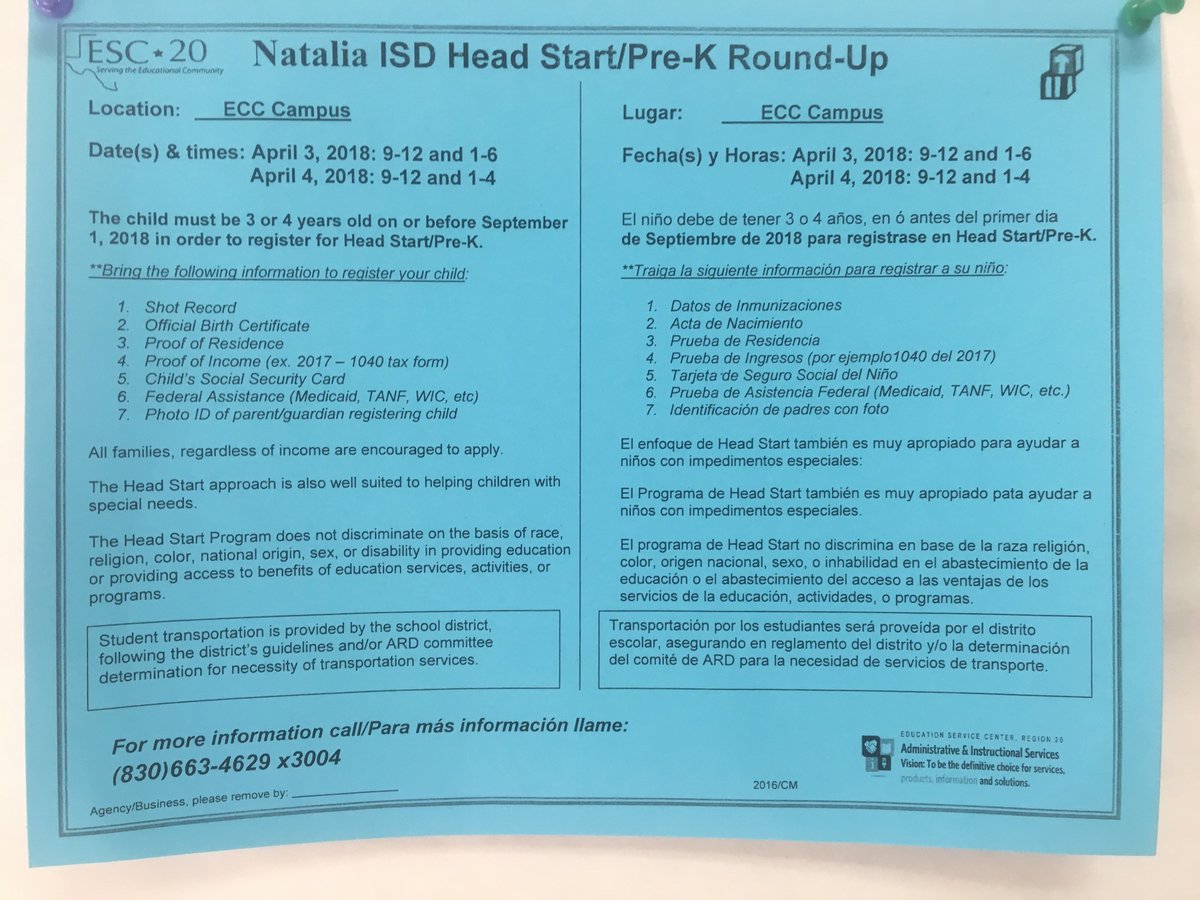 thowardttu's tweet photo. PreK round up going on right now at Natalia ECC. We are here today from 9-12 and 1-3:30. See you there. @PKthru5mustangs @NataliaISD https://t.co/kZ1zBnft3z