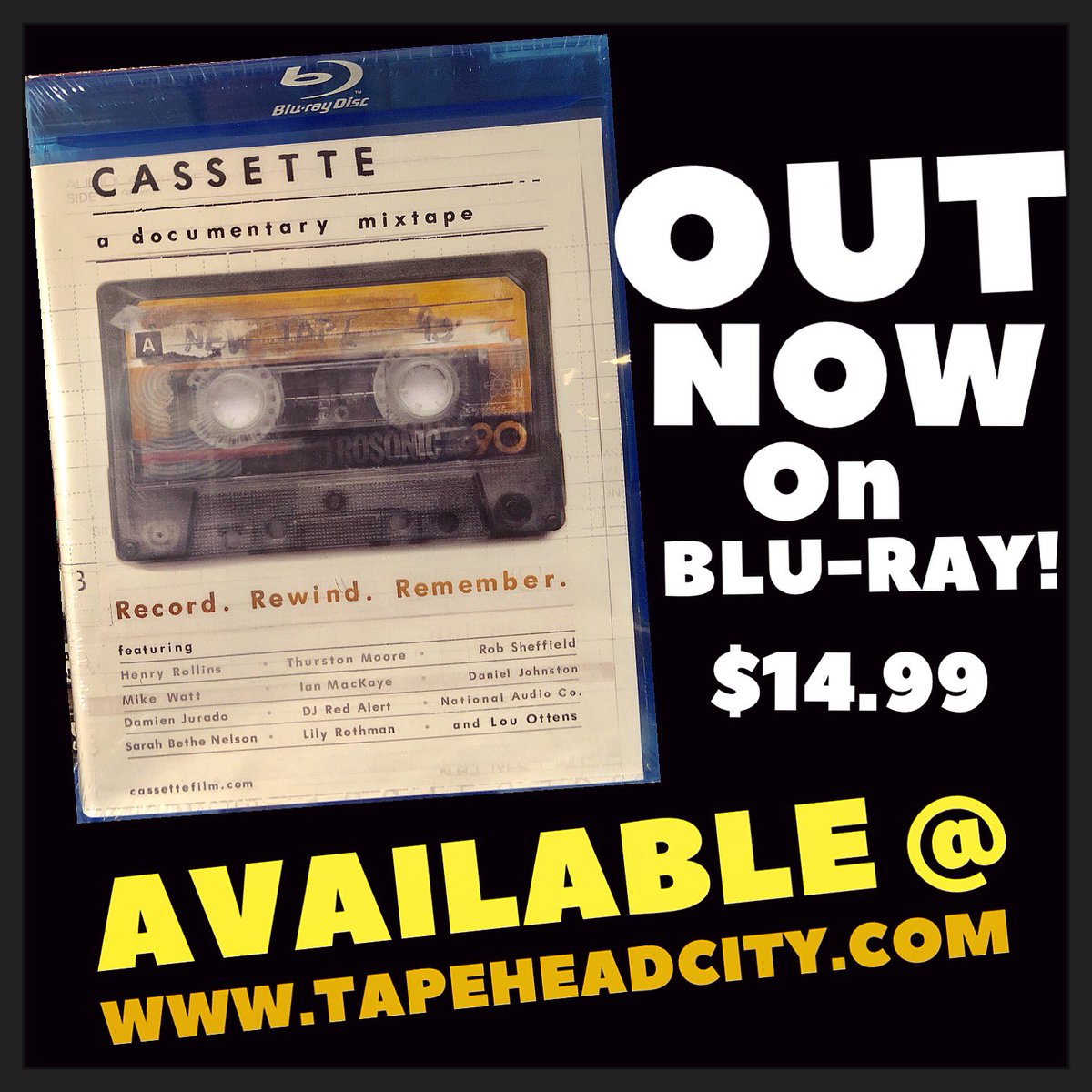 Tapehead City on Twitter "New cassette documentary out now on Bluray