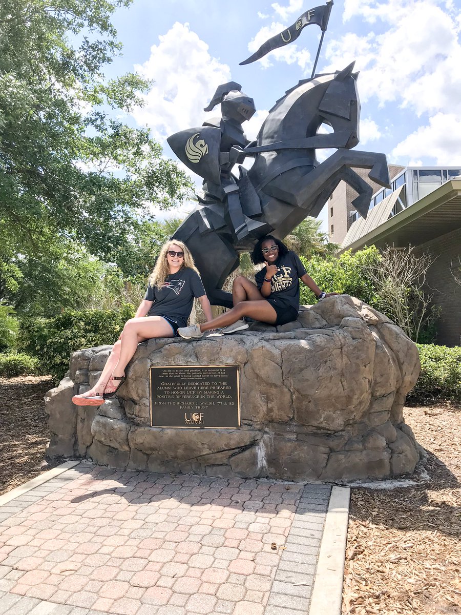 justchrysmoore's tweet photo. Chryston loved @UCF @UCFKnights campus! Even her #UGA22 bestie approved! 👍🏾 #UCF22 https://t.co/v8GJ5yS80T