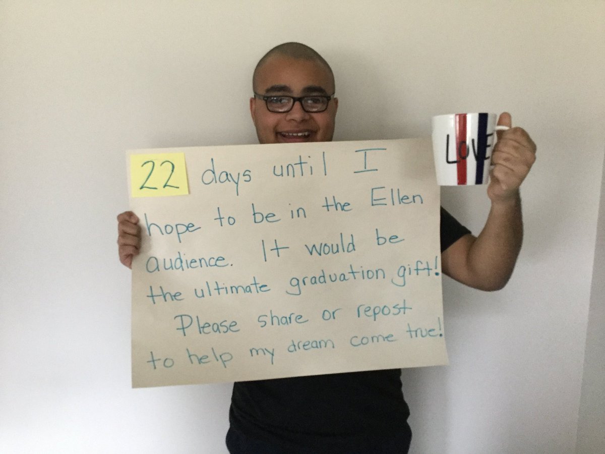 garlickd13's tweet photo. Just a bit more than three weeks to make this happen!@TheEllenShow https://t.co/yfVm0ZjZee