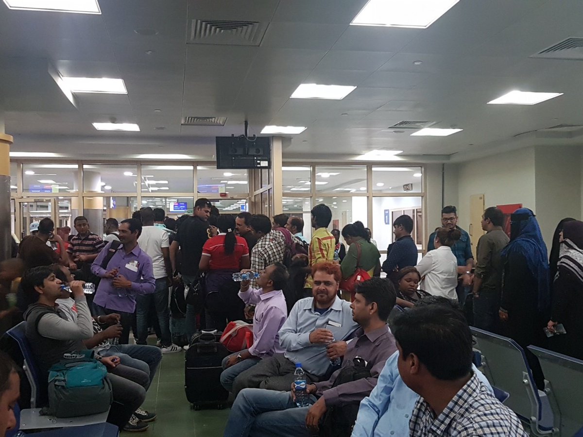 Tej_Ghaghda's tweet photo. @KenyaAirways flight to mumbai delayed indefinetely, no one to communicate. No customer service to calm the chaios! Last travel with KQ https://t.co/kzY1WIMZ5w