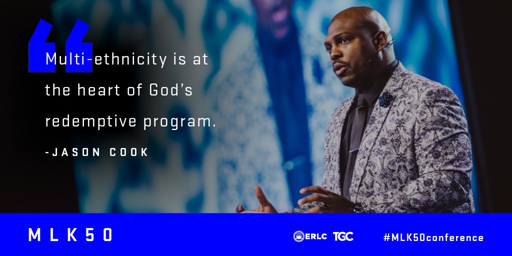TGC's tweet photo. “Multi-ethnicity is at the heart of God’s redemptive program.” 

—@thelowercasejc #MLK50Conference https://t.co/hLVrdjIHKC
