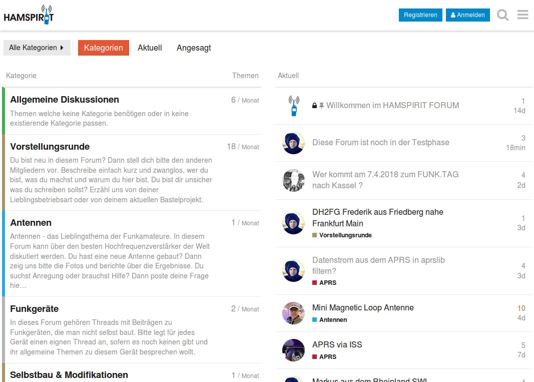 Unser Forum ist online.

community.hamspirit.net