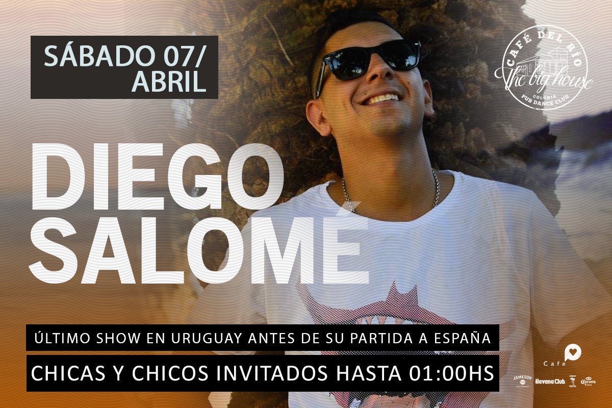 cafedelrioboli1's tweet photo. Sabado 07☕🌊
#FIESTA🎉🎉🎉
#CAFE♥
BANDA EN VIVO--- DIEGO SALOME🎺🎺🎺
Ultimo Show en Uruguay antes de su partida a España✈🎤
CHICAS Y CHICOS INVITADOS HASTA 01:00hs
#noche #fiestaaa #musica #amigos
#CafeDelRio https://t.co/ICyeB6GyDg