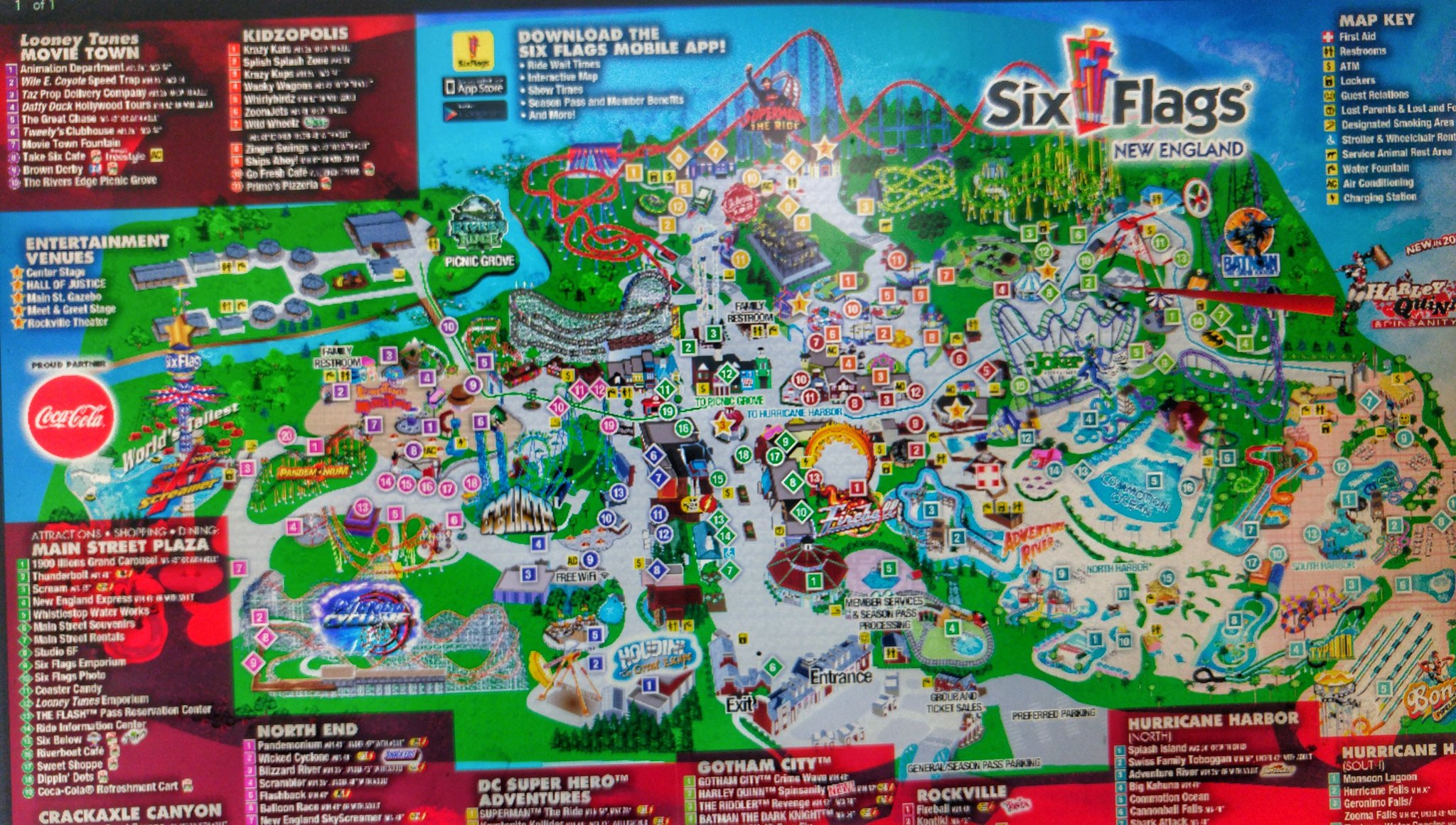 Six Flags New England Map טוויטר \ Sfneultimate בטוויטר: "The New Park Map Featuring Gotham City With  The Riddler Revenge And Harley Quinn Spinsanity. Six Flags New England.  @Sf_Newengland #Thrillitup #Sixflagsnewengland #Riddlerrevenge  #Harleyquinnspinsanity #Gotham ...