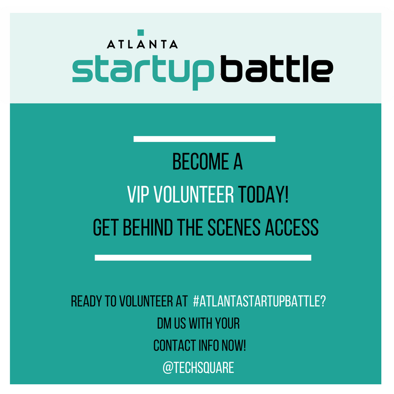 TechSquare's tweet photo. Want to become part of the #AtlantaStartupBattle? Get behind the scenes access to one of Atlanta's most anticipated events and help make it happen!
DM us now with your name+email 📱!
#asb2018 #volunteers #techsquarelabs https://t.co/Bhxg8Rg28y