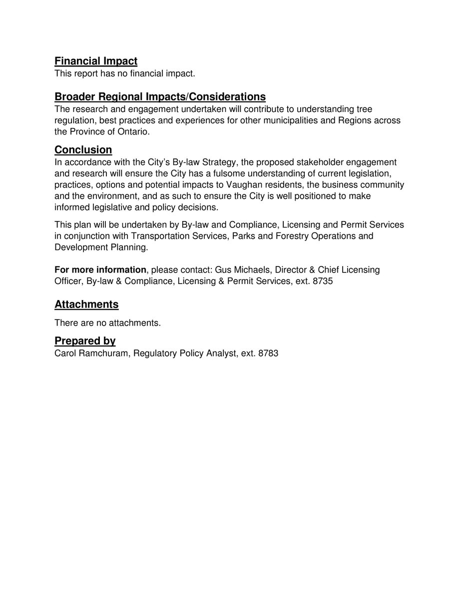 KVaughanGreen's tweet photo. Today the last agenda item on the Committee of the Whole at 1pm is the  stakeholder engagement for Tree removal policies on Golf courses and  nurseries.  #savetheboard #GolfNews #vaughanpolitics #woodbridge #golf @richardlorello @njaved @TimsterKelly @ONresources #vaughan https://t.co/HmElt802LM
