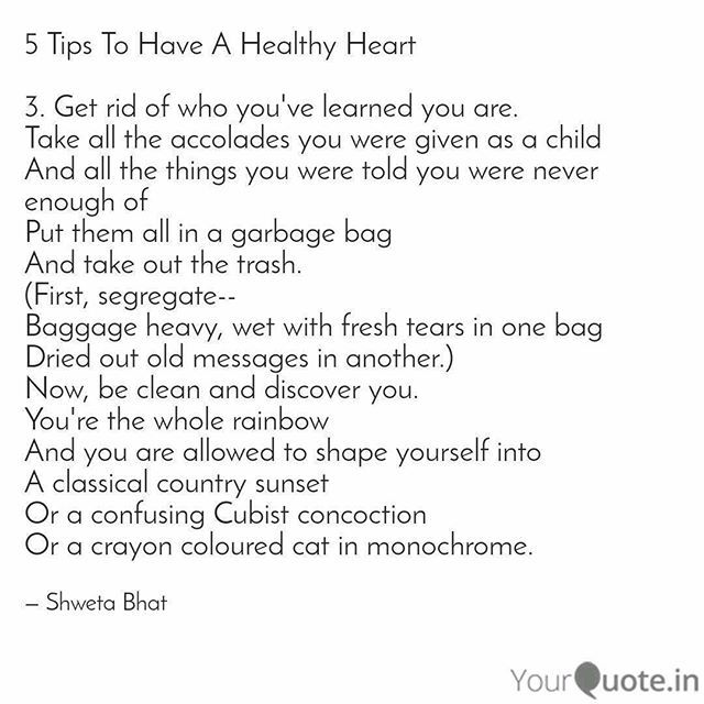 YourQuoteApp's tweet photo. Shweta writes on APM's challenge on tips to have a healthy heart...
Share how do you keep your heart healthy and beating?  #airplanepoetrymovement #apmchallenge #heart #healthy #napowrimo 
Follow more such quotes by Shweta Bhat on @yourquoteapp #yourquot… https://t.co/R2vMP2WzIJ https://t.co/2NACDjFfs9