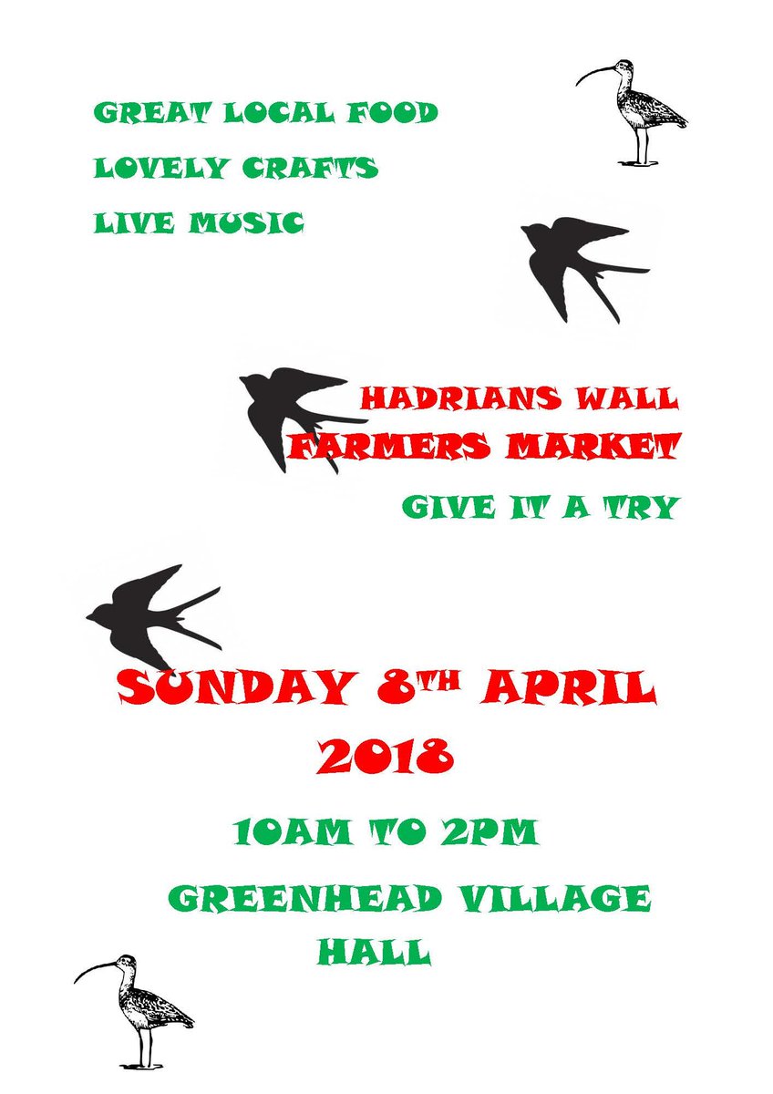 WallTogether's tweet image. Please try to support this vital community Farmers Market a Greenhead, it is an opportunity to support the great local producers in North Cumbria and Northumberland.